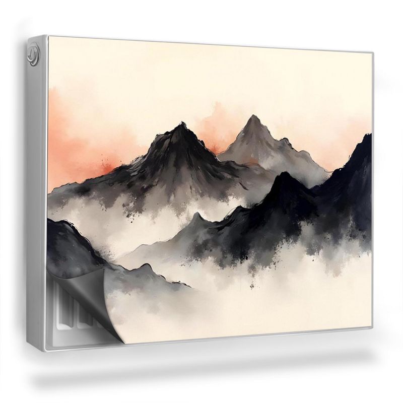 Ozdobny magnes na kaloryfer Wallfluent 80x60 cm Malowane skały 1 szt.