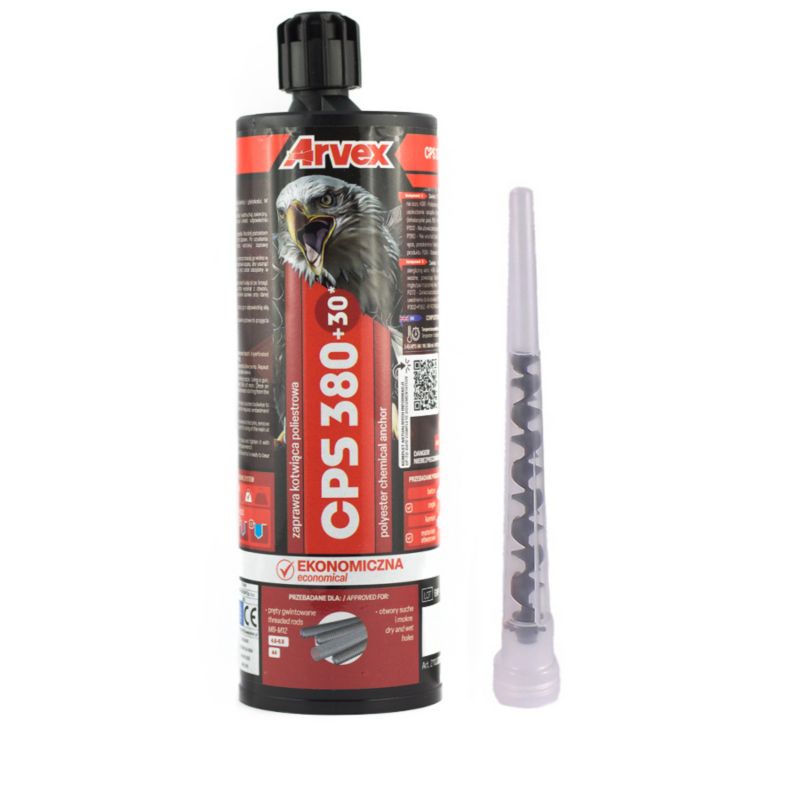 Kotwa Chemiczna ARVEX CPS 380 + 30 ml zestaw 12szt.