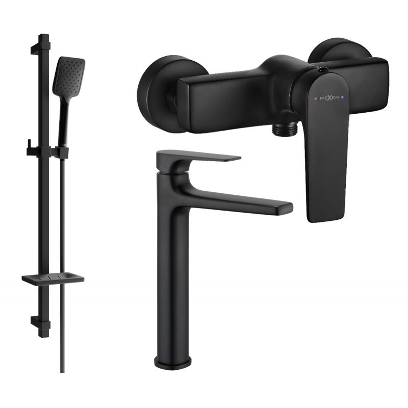 Zestaw prysznicowy Mexen Lynx czarny 745914DQ62-70 1 szt.