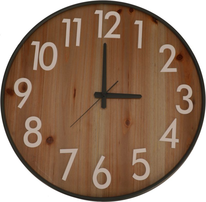 Zegar drewniany Jumi 50 x 50 cm szary