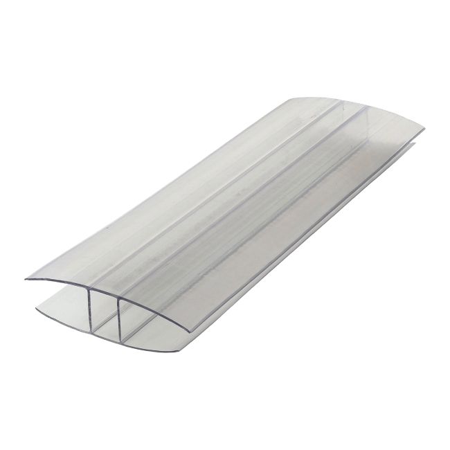 Profil H łączący z poliwęglanu 3 m 16 mm przezroczysty