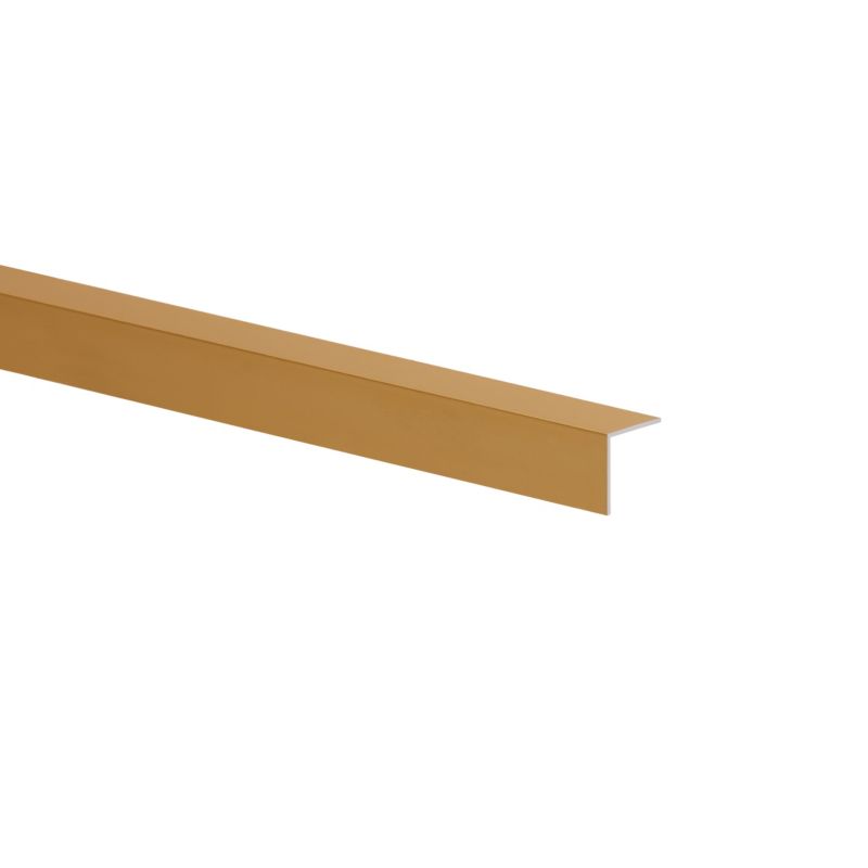 Kątownik aluminiowy gładki 1000 x 15 x 15 x 1 mm złoty