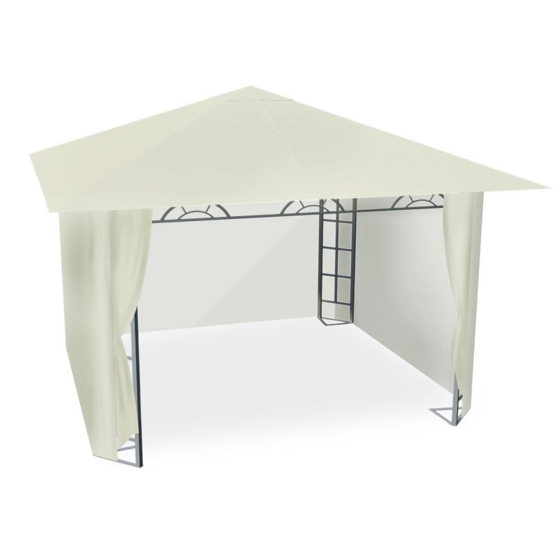 Pawilon ogrodowy Plonos namiot imprezowy 3x3m beżowy 1 szt.