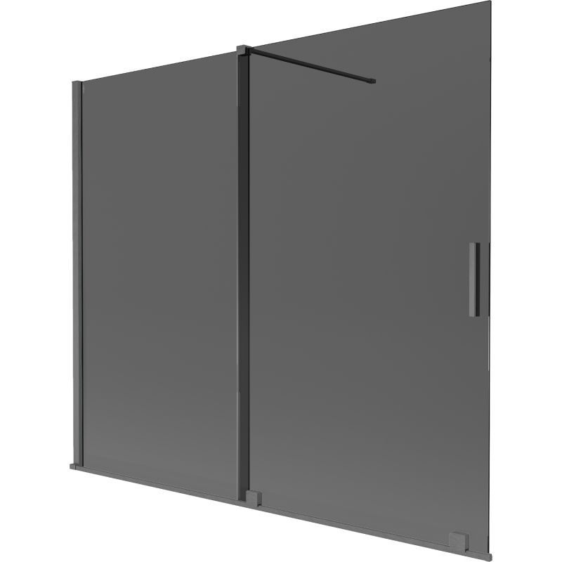 Parawan nawannowy Mexen Velar grafit 180x150 cm 2 szt.