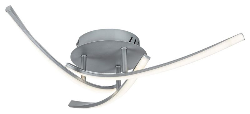 Lampa sufitowa wisząca Rabalux Tatjana srebrno-biała wym: 11 x 47 x 47 cm wbudowany LED 22W 1 szt.