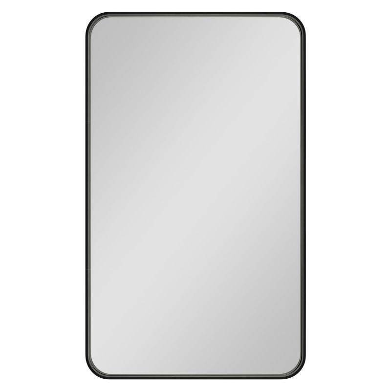 Lustro Dubiel Vitrum Rio 50x80cm czarna rama aluminiowa bez oświetlenia 1 szt.