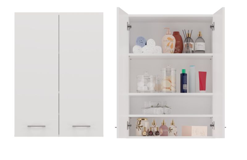 Szafka Łazienkowa Topeshop Wisząca Pola Mini DD - Biel 30x64x90 cm 1 szt.