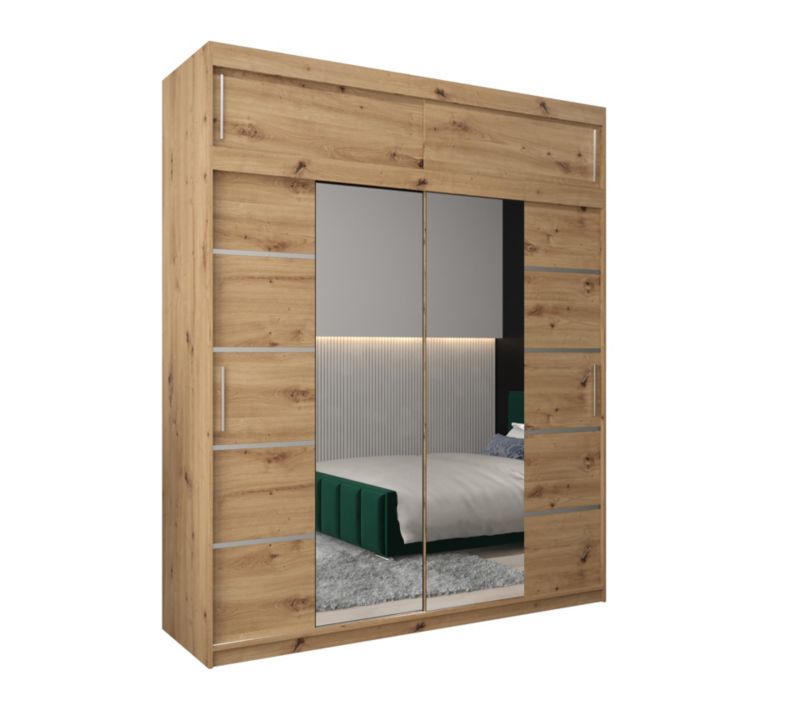 Szafa przesuwna Abiks Verona 4 200 artisan + artisan z nadstawką 1 szt.