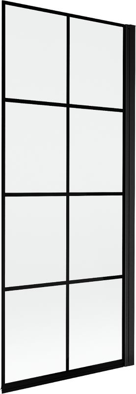 Parawan nawannowy 1-skrzydłowy Mexen Mist czarny 80x150 cm 1 szt