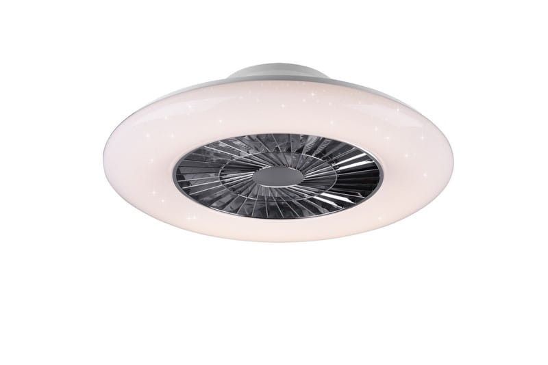 Wentylator sufitowy z lampą RL Visby srebrno-biały LED 40W 2700K-6000K 5000 lm pilot IP20 wym: 19,5 x 59,5 x 59,5 cm - 1 szt.
