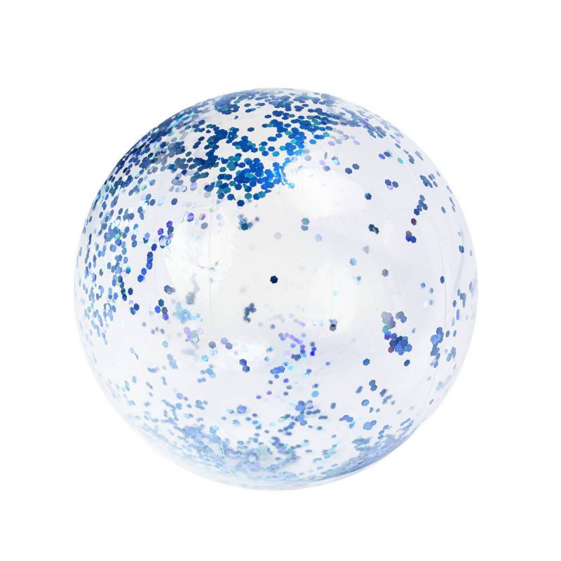 Piłka dmuchana Be-active.pl do gry na plaże basen duża niebieska 1szt