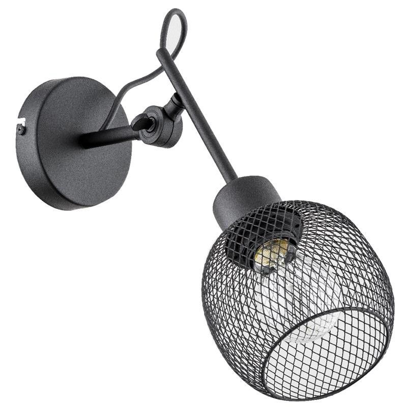 Kinkiet ścienny Alfa Polo czarny 1 x E27 x 15W IP20 wym: 45 x 35 x 13 cm - 1 szt.