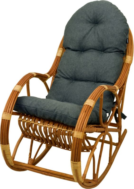 Poduszka na fotel bujany rattanowy AMPO ciemny szary melanż 1 szt.