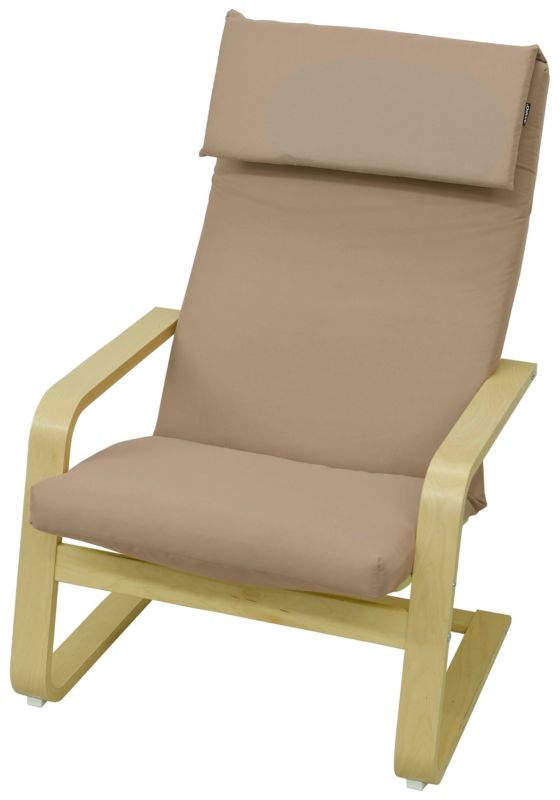 Poduszka na fotel Ikea Poang Pello AMPO wygodna beżowy 1 szt.