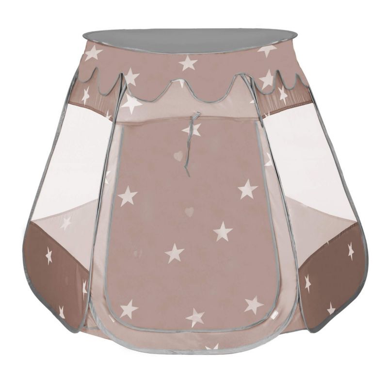 Namiot dla dzieci Springos zamek domek do ogrodu brązowy 1 szt.