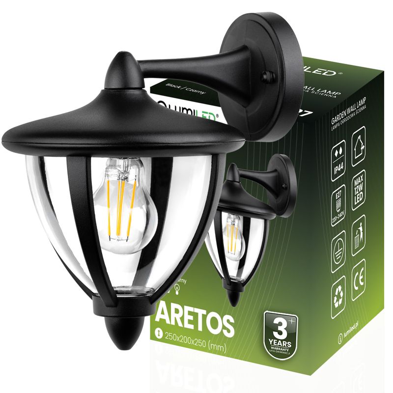 Lampa Ogrodowa Lumiled Kinkiet Elewacyjny E27 LED Latarnia 1 szt.