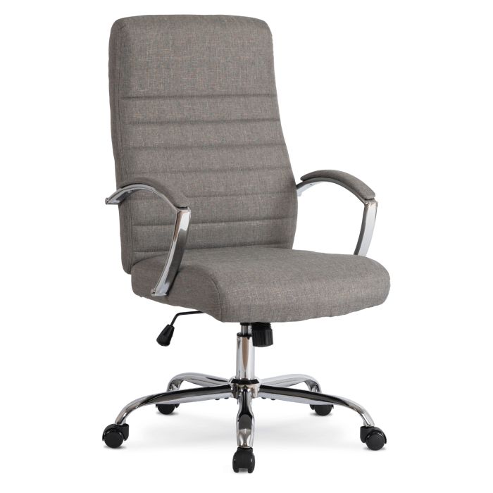 Fotel Mebel Elite RENES Biurowy Obrotowy Krzesło Do Biurka Komputer Ergonomiczny Szary 1 szt