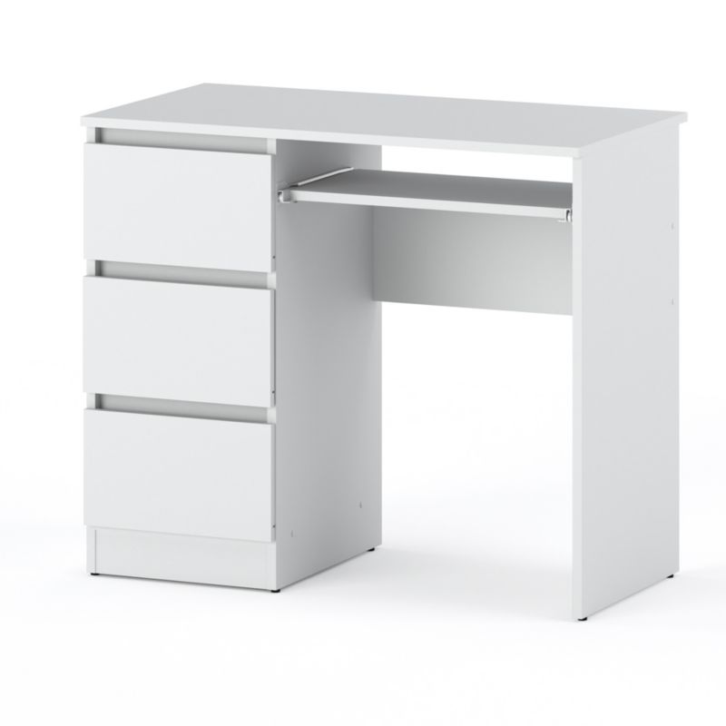 Biurko Hurtownia-Mebli Szuflady 3 Hugo 3SZ 90cm Biały Mat Biały Mat 90x50x77 cm 1szt.