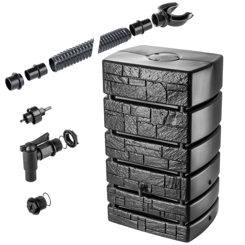 Zbiornik Na Deszczówkę KADAX 500L Wodę Deszczową Beczka + Kran 1 szt.