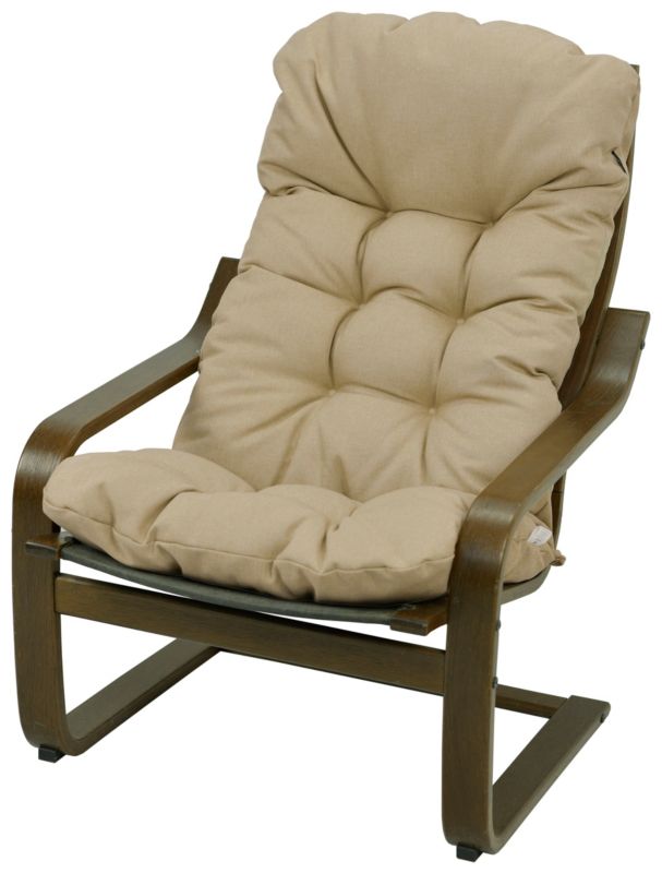 Poduszka na fotel drewniany Ikea Poang AMPO beżowy melanż 1 szt.