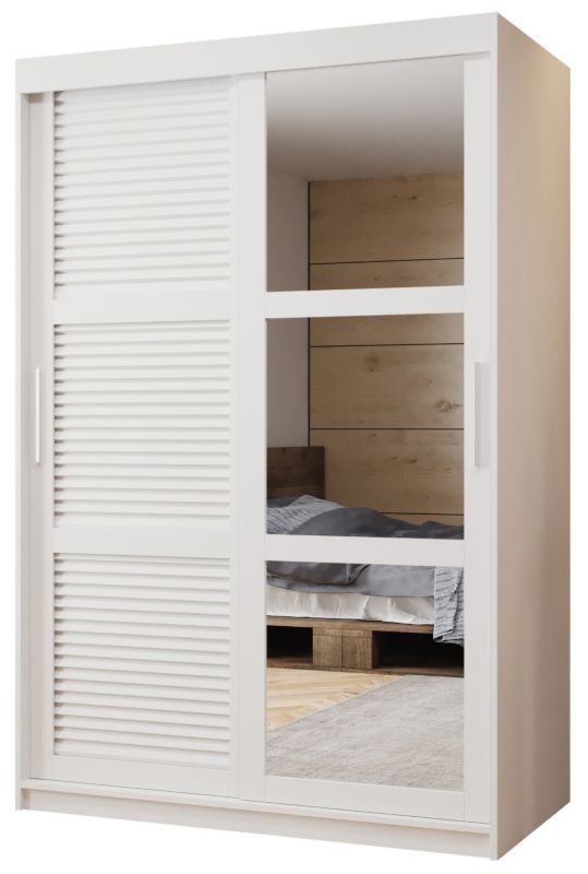 Szafa przesuwna Garderoba Abiks ŻALUZJA 2 120 biały 1 szt.