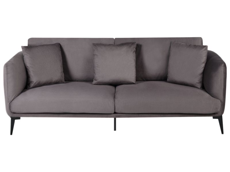 Sofa Bodum Welur Beżowoszary dla 3 osób 1 szt.