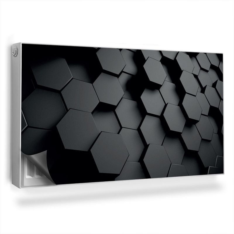 Ozdobny magnes na kaloryfer Wallfluent 110x60 cm Geometryczne tło 3D 1 szt.