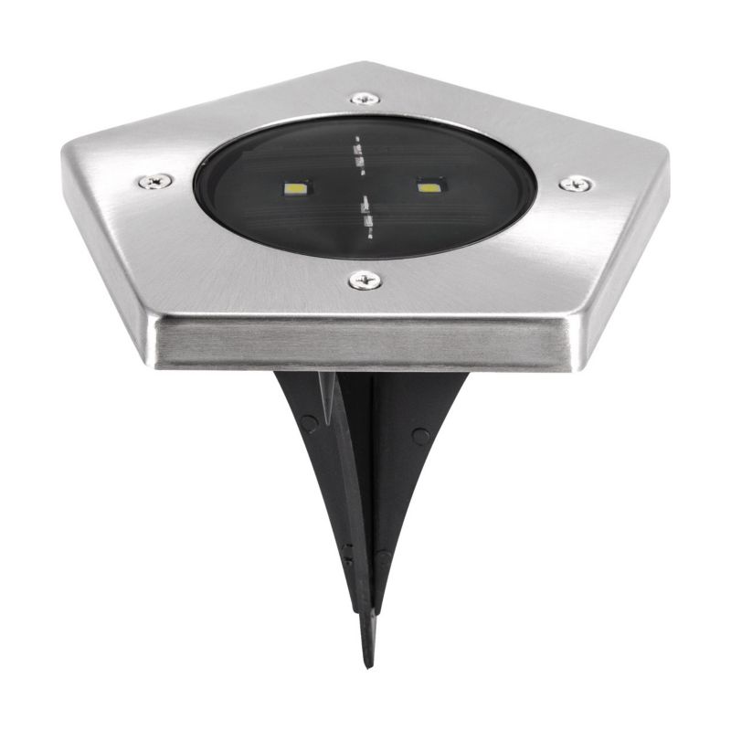 Lampa gruntowa wbijana Struhm Garet chromowana LED 0.5W 5700K 20lm IP65 wym: 13 x 14 x 14 cm metal - 1 szt.