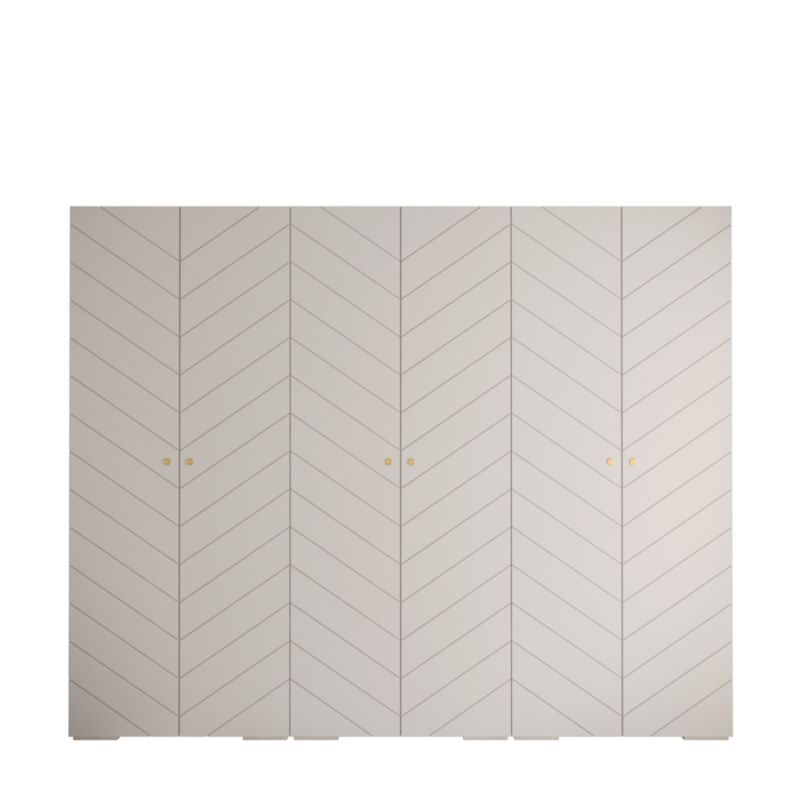 Szafa przesuwna Garderoba Abiks MANHATTAN RYFEL 4 300 biały 1 szt.