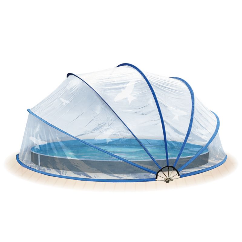 Kopuła Basenowa pokrywa na basen okrągła Coil składana 620x500x290cm 1szt