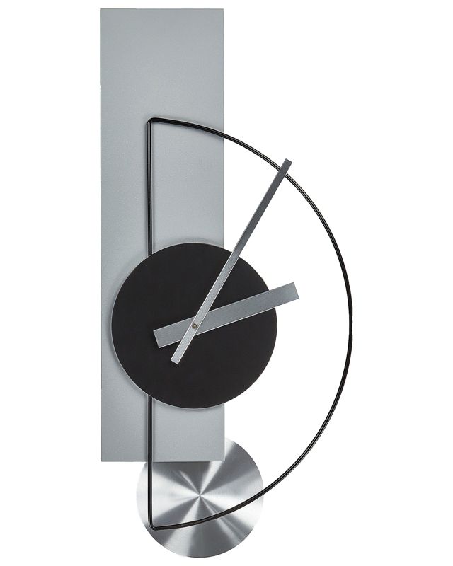 Zegar ścienny Cevins 31 cm Metal Jasnoszary 1 szt.