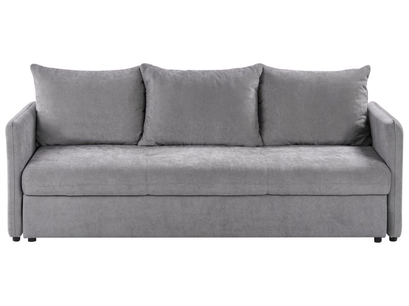 Sofa rozkładana Holsen Szary Tkanina 1 szt.