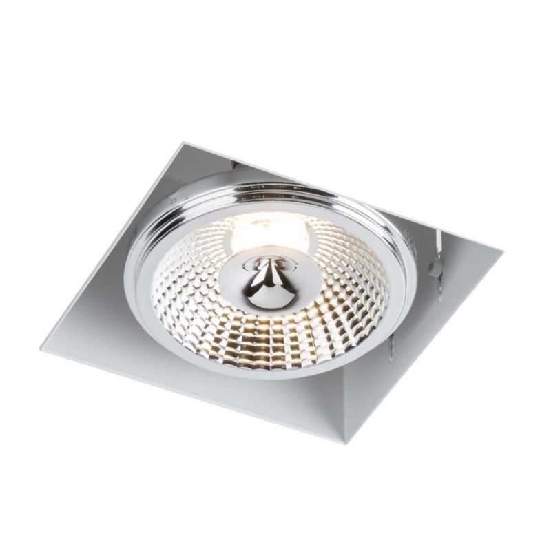 Oprawa sufitowa wpuszczana Shilo Komoro biała ruchoma 1 x GU10 x 18W IP20 wym: 10,2 x 15,7 x 15,7 cm kwadratowa - 1 szt.