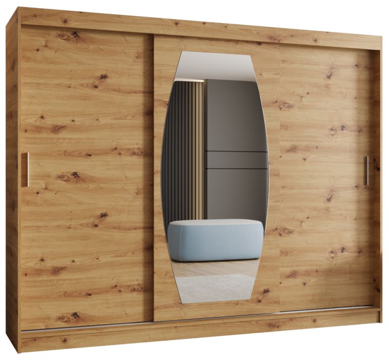 Szafa przesuwna Garderoba Abiks ROSSA 250 dąb artisan 1szt.