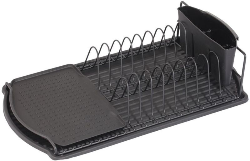 Suszarka do naczyń Kuchinox Torino czarny stal/plastik 47,5x26,5x11cm 1 szt.