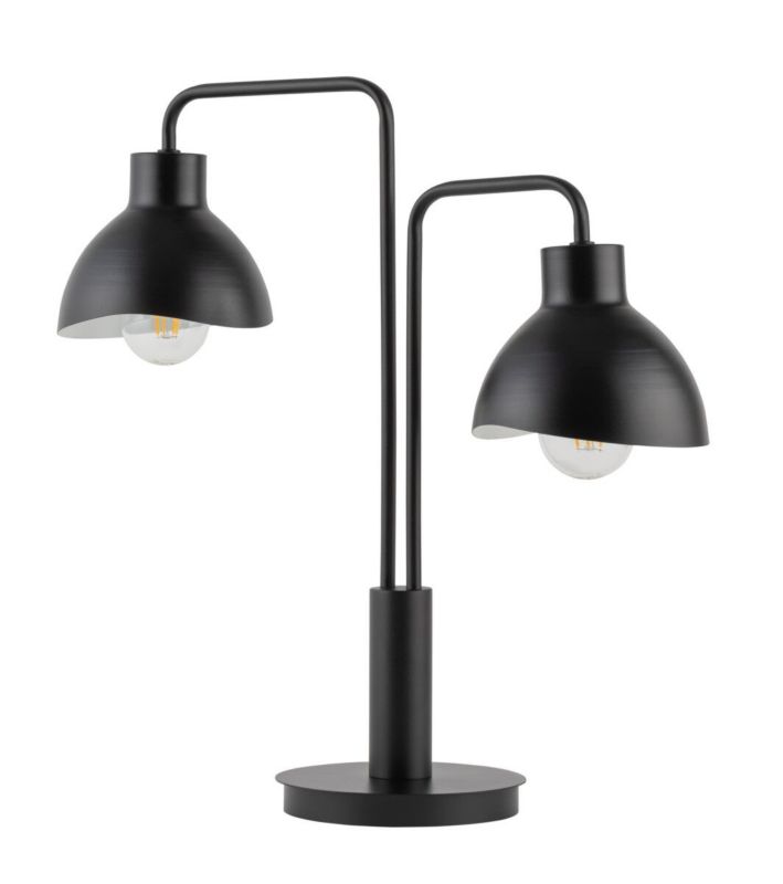 Lampka stołowa Sigma Lighting Holi czarno-biała 2 x E27 x 15W IP20 wym: 48 x 44 x 16 cm metal - 1 szt.