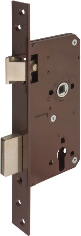 Zamek wpuszczany Metalplast Częstochowa 90/63,5 mm na wkładkę lewy