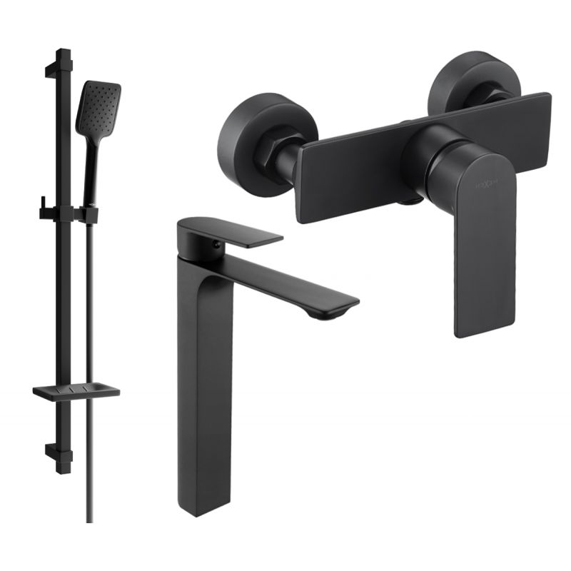 Zestaw prysznicowy Mexen Alexa czarny 71214DQ62-70 1 szt.