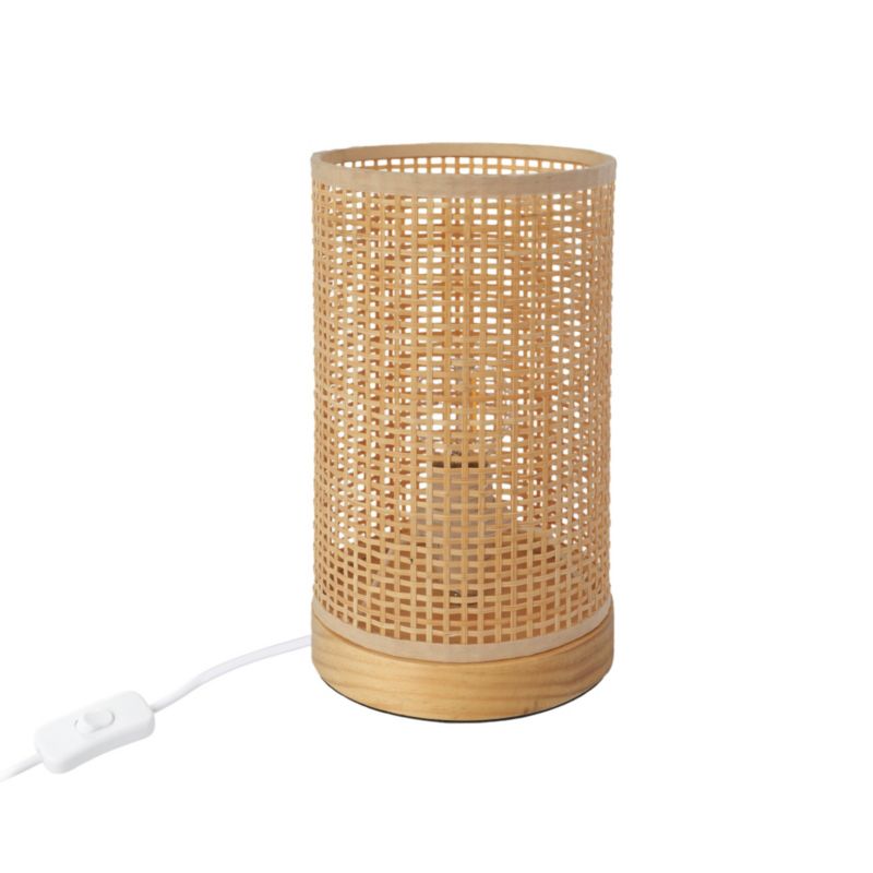 Lampa stołowa LL ESDAY TL E14 66551 LightLogic E14 bambus lampka nocna do LED eko 1 szt.