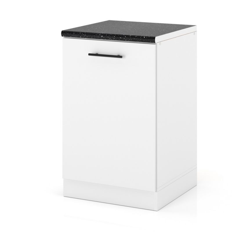 Szafka Kuchenna Hurtownia-Mebli Stojąca D50 sPremium 50cm Biały Mat Biały Mat 50x52x85 cm 1szt.