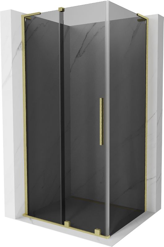 Kabina prysznicowa Mexen Velar L rozsuwana 120 x 85 cm grafit złota szczotkowana 1 szt.