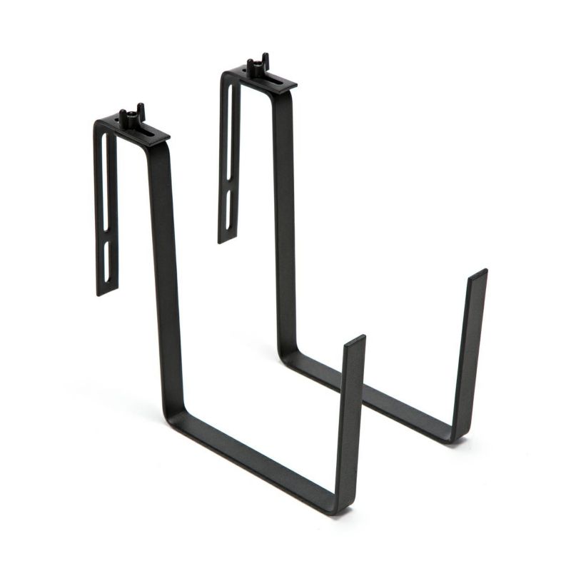 Uchwyt HowHomely Metalowy Czarny 18x19 cm 2 szt.