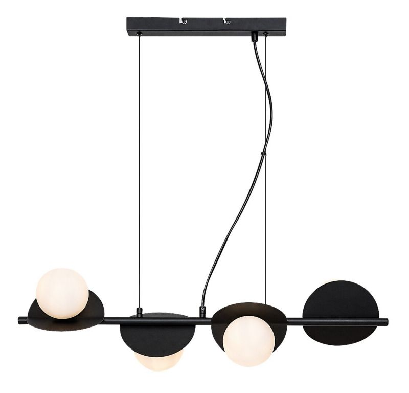 Lampa wisząca Rabalux Jules 2258 czarno-biała industrialna 4xG9 x 1 szt.