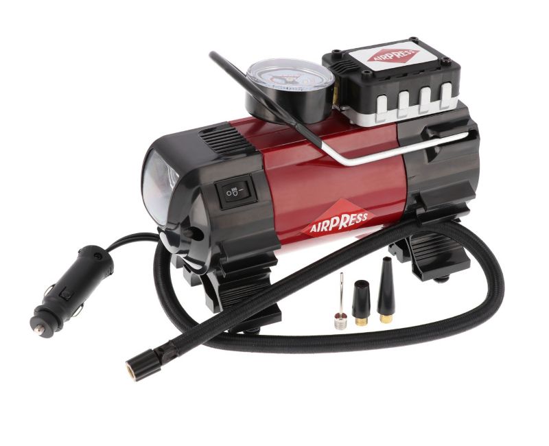 Mini kompresor samochodowy Airpress 12V 7 bar 0.19 KM/0.14 kW 27 l/min bezolejowy bezzbiornikowy 1 szt.