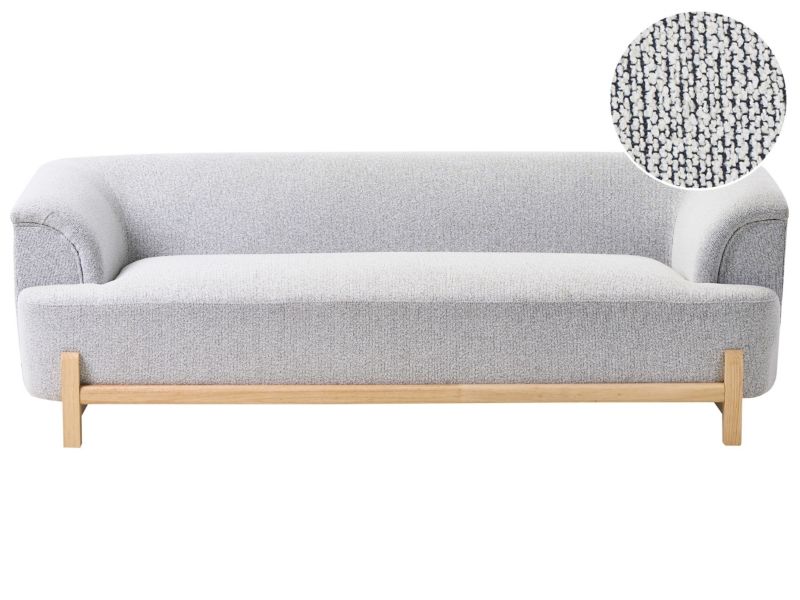 Sofa dla 3 osób Alnor Jasnoszary 1 szt.