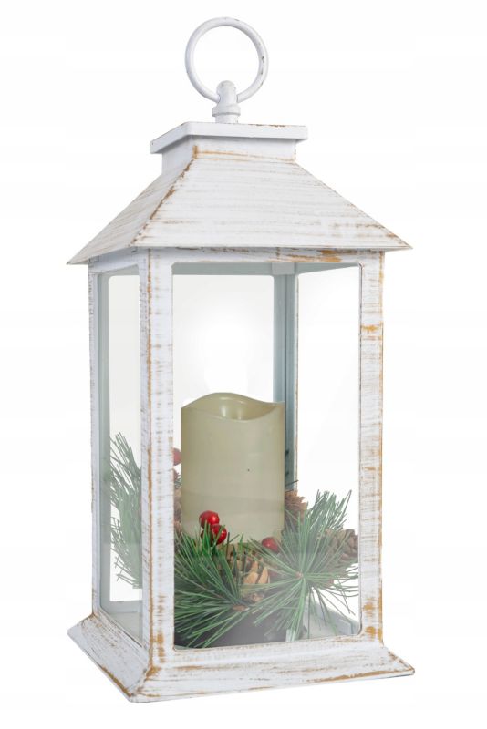 Latarenka Corciano z jedną świecą LED biała 1szt.