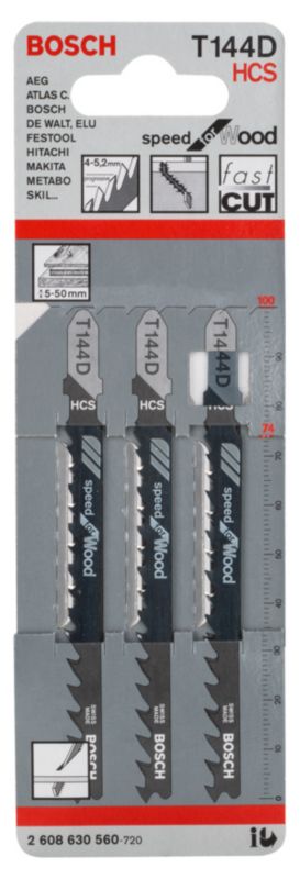 Brzeszczot Bosch T144D 3 sztuki