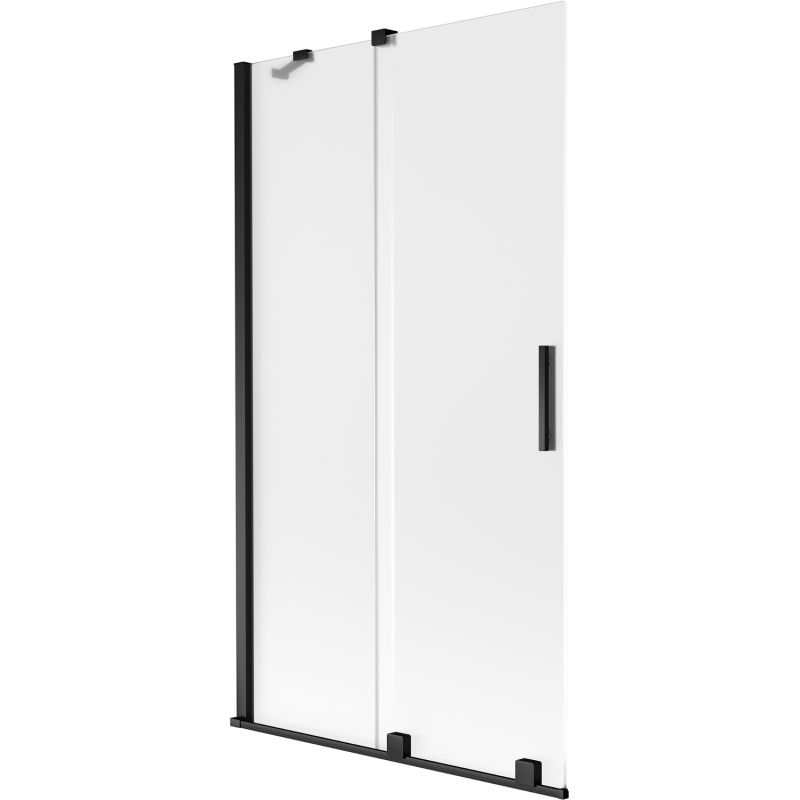 Parawan nawannowy rozsuwany Mexen Velar szron czarny 100 x 150 cm 1 szt.