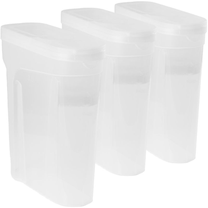 POJEMNIKI EDANTI NA ŻYWNOŚĆ KUCHENNE 4 L DO PRZECHOWYWANIA PRODUKTÓW SYPKICH 3 szt.