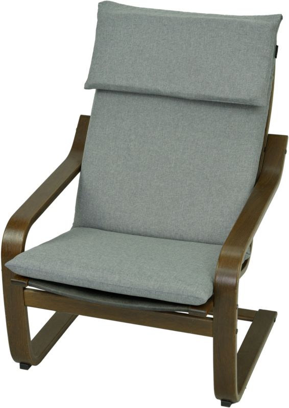 Poduszka na fotel IKEA AMPO szary melanż na suwak 1 szt.